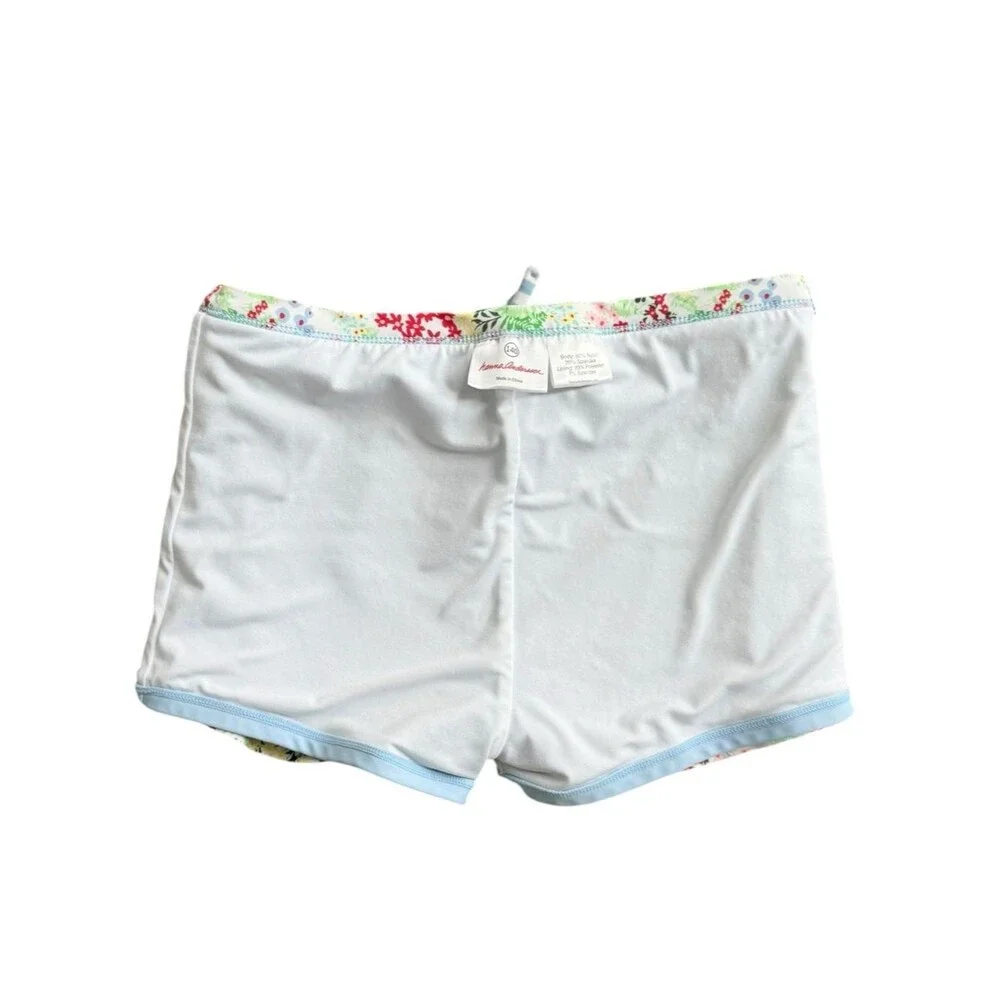 Hanna Andersson Girls Kids Colorful Floral Print Swim Skort Bottom. 140 cm. 10.